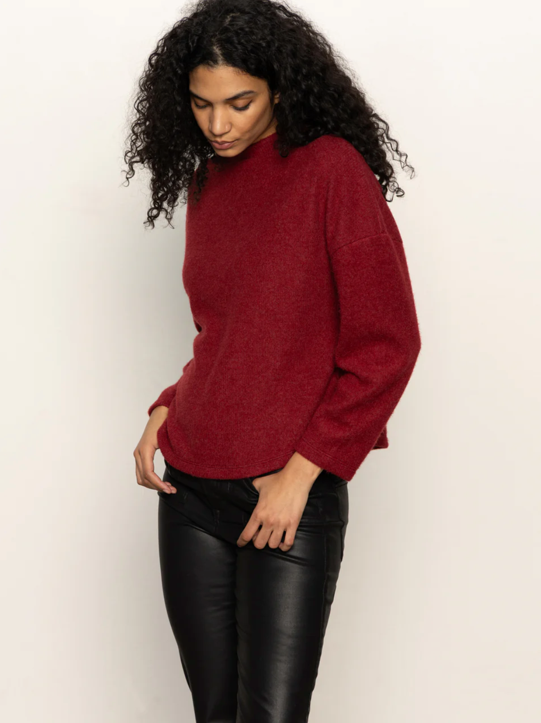 Change of Pace top - crimson