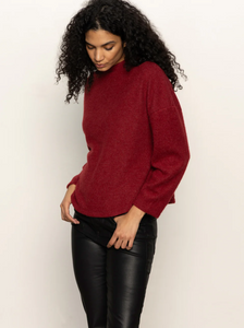 Change of Pace top - crimson