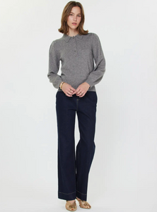 Polo Long Sleeve Sweater - fog