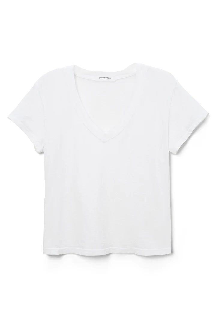 Hendrix v-neck tee - white