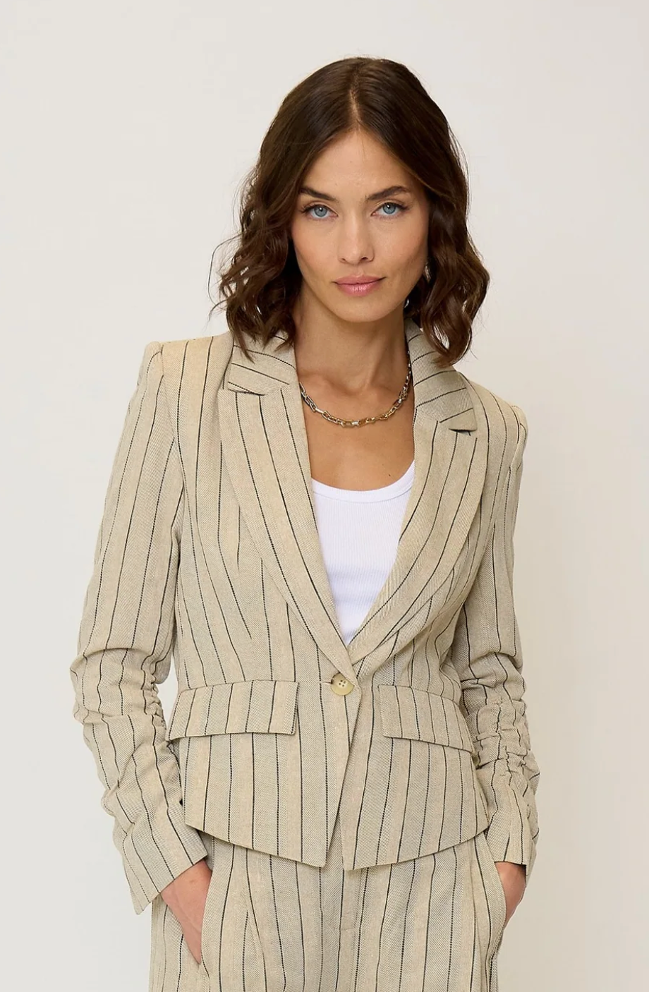 Rose dickey blazer - khaki