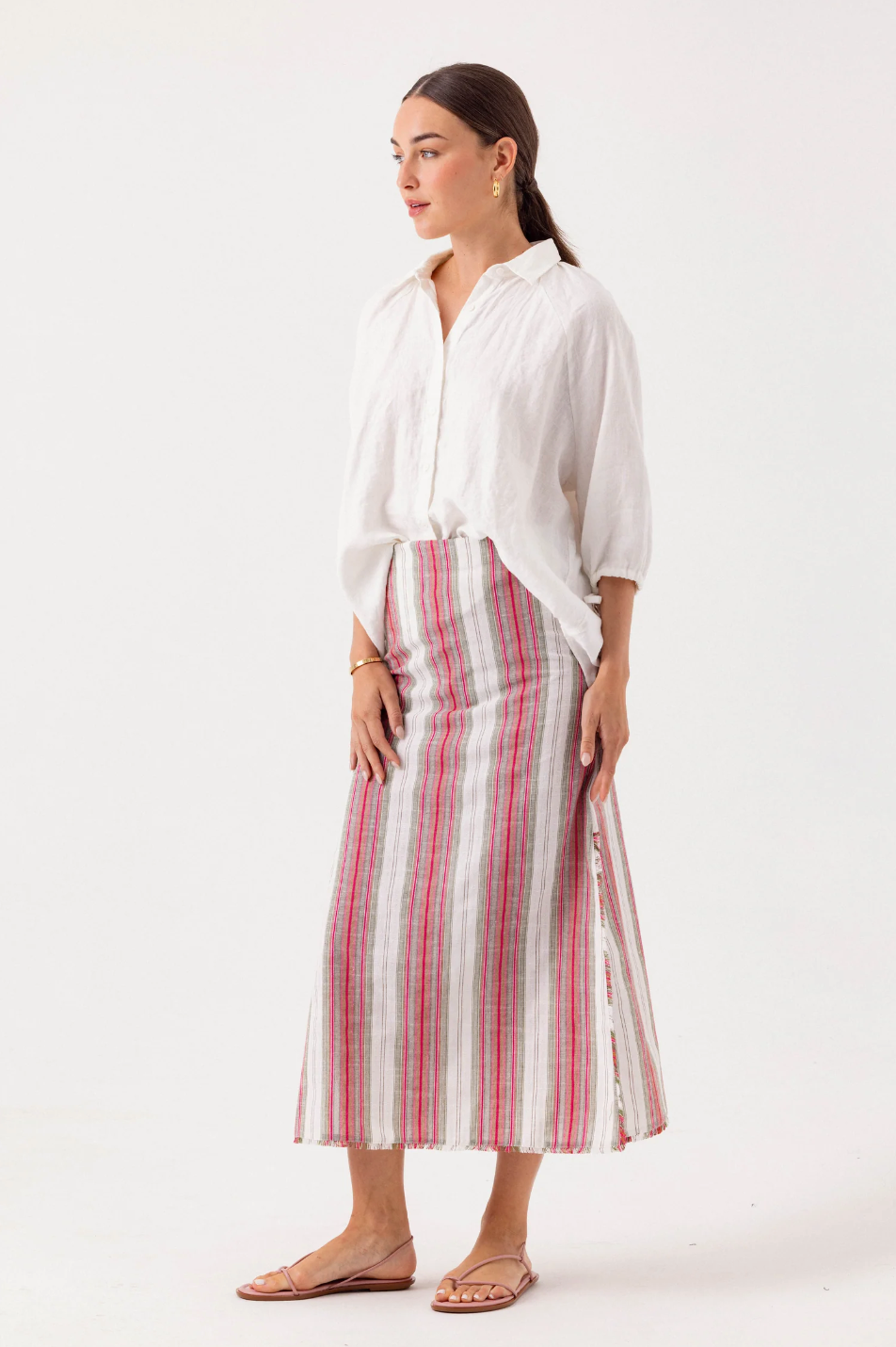 Louie skirt - sunshade stripe