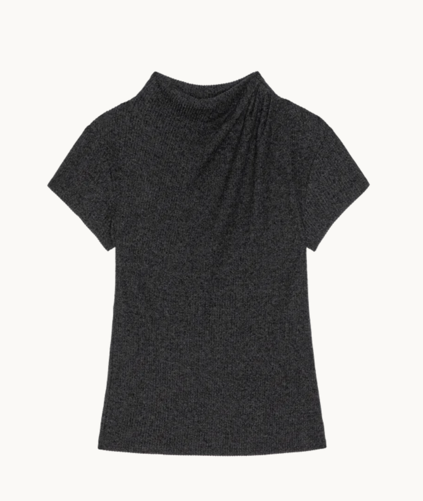 Katie top - heather charcoal