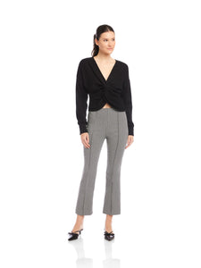 Sigourney Pintuck Pants - houndstooth