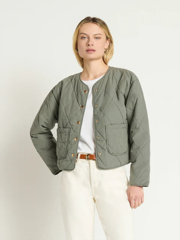 Aspen Quilted Jacket - castor grey