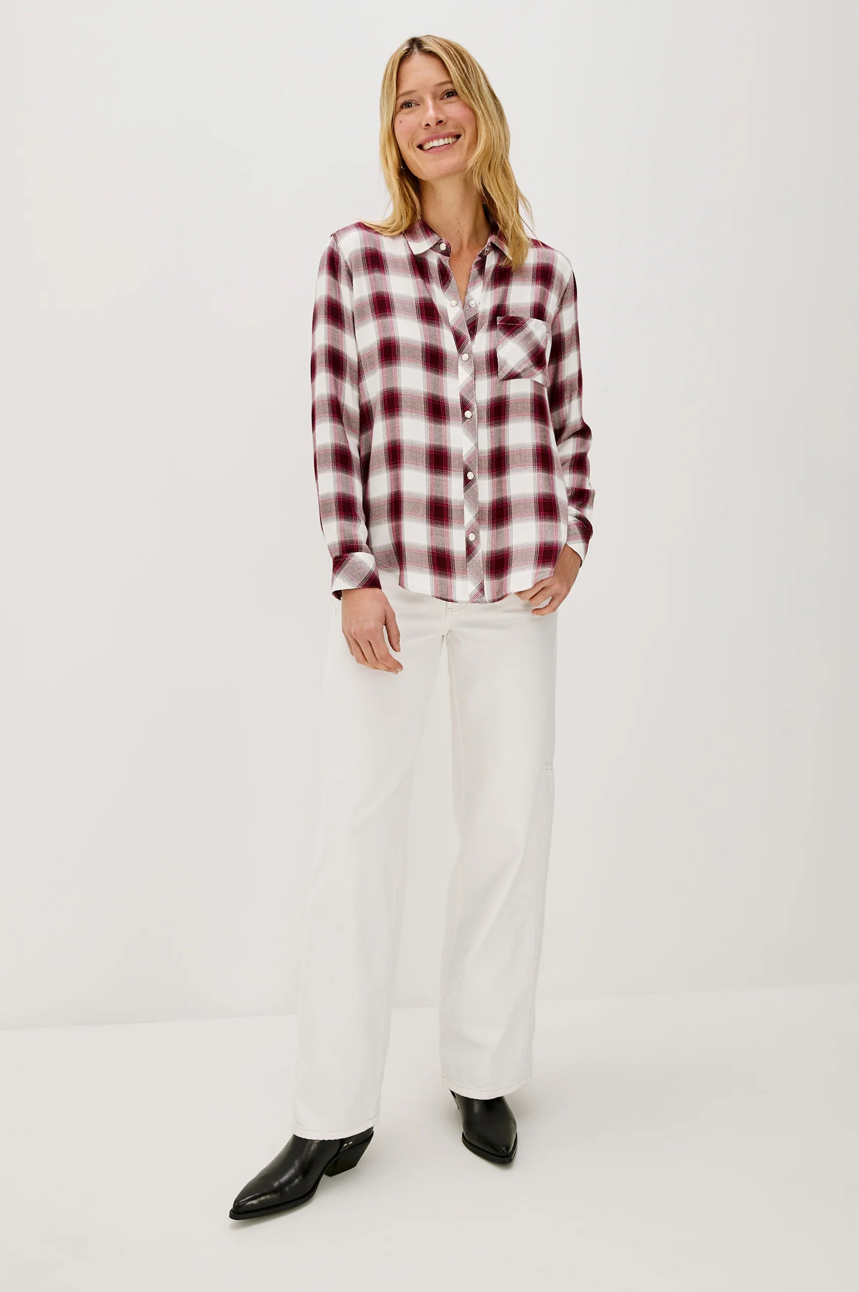 Hunter shirt - rasberry wine