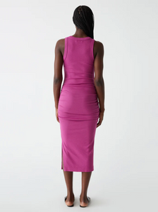 Wren ribbed midi dress - ultraviolet