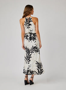Maxi halter dress - maui palm print