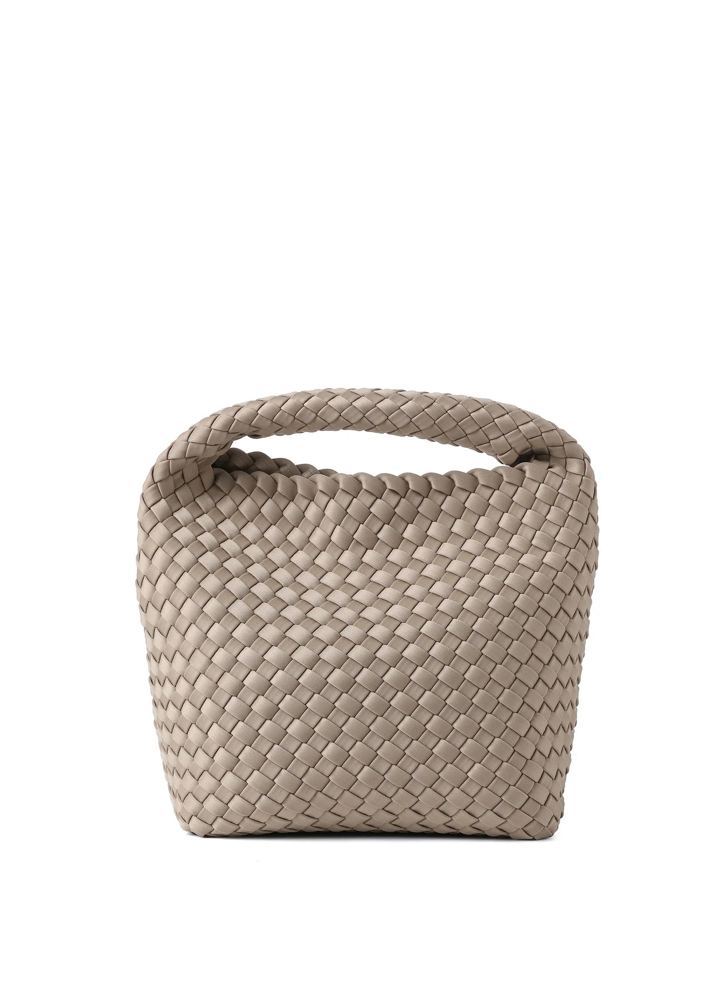 Shelly woven bucket bag - taupe