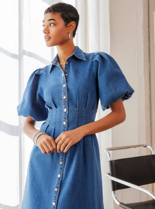 Esme Midi Dress - denim