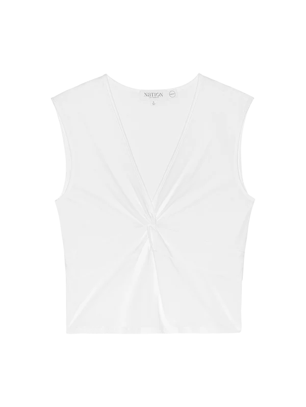 Shelley sleeveless top - white