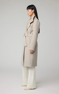 Genie wool coat with belt - hush