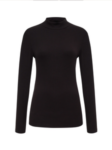 Long sleeve mock essential top - semi sweet