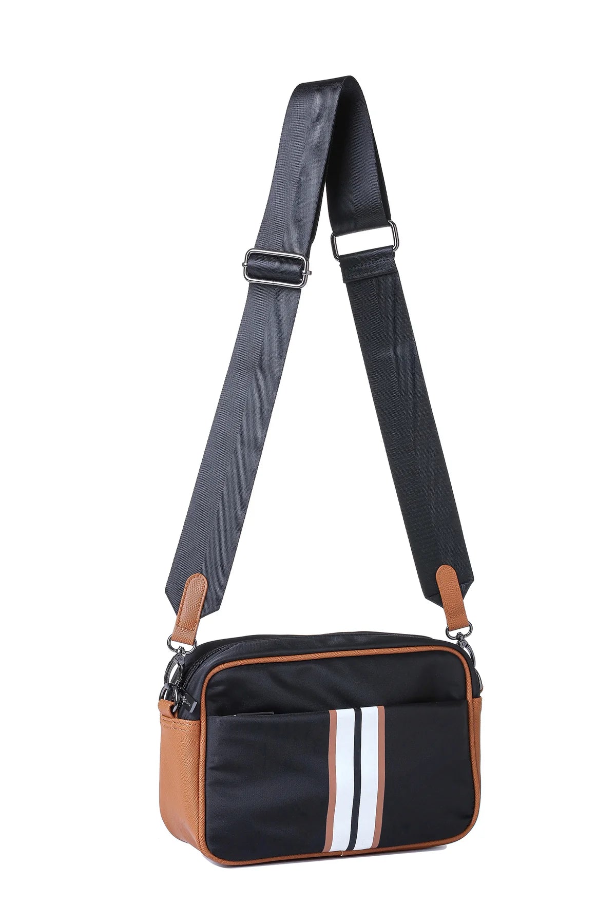 Noa nylon crossbody - urban (black)