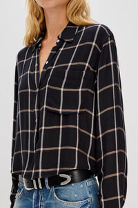 Malin shirt - onyx sand birch