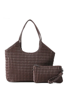 Isla tote - chocolate brown leather