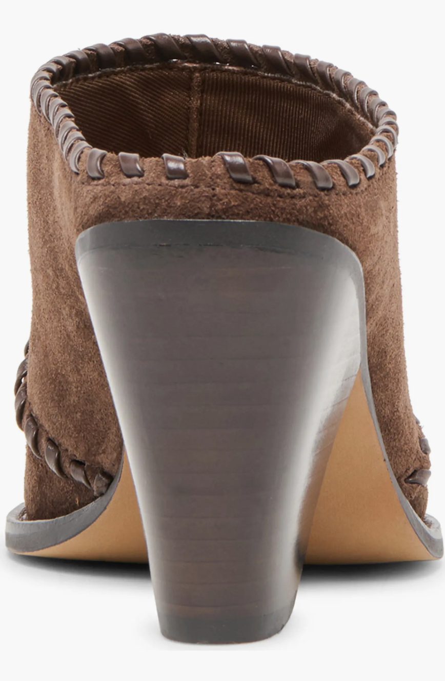 Jolyn mules - dark brown suede