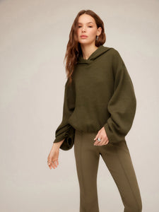 Makenna bubble sweatshirt - olive