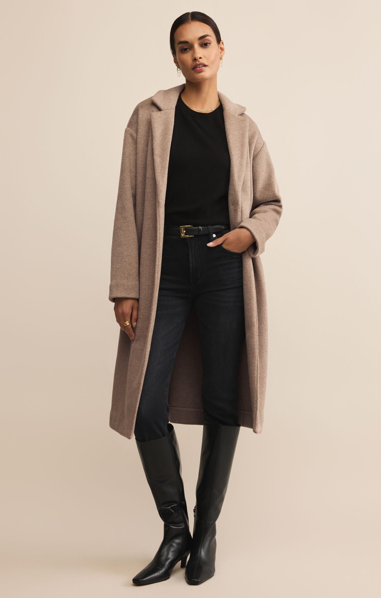 Mason luxe coat - smokey
