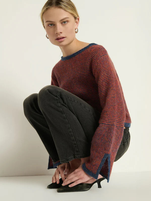 Willow Sweater - greenwich autumn leaf