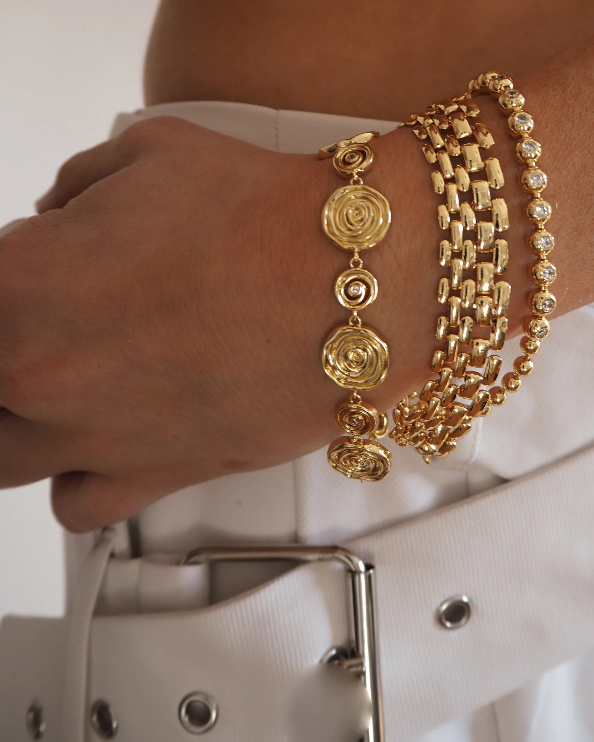 Celine chain link bracelet - gold