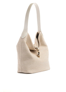 Sandy shoulder bag - beige raffia