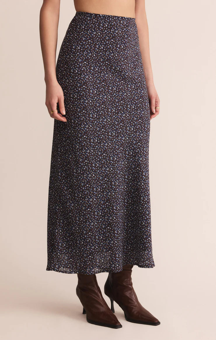 Yelena aspen floral maxi skirt - java
