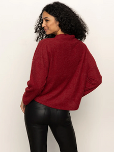 Change of Pace top - crimson