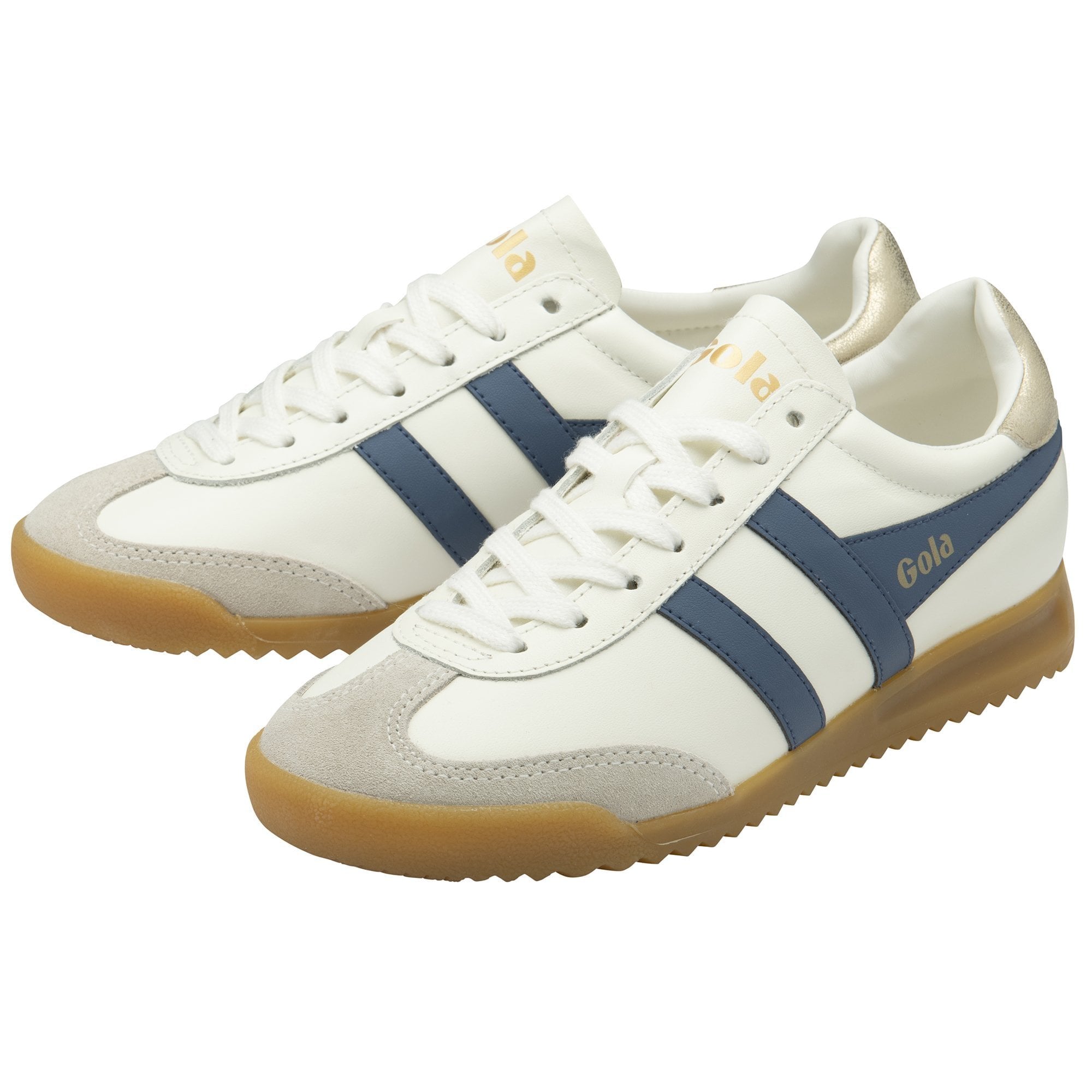 Torpedo leather sneakers - off white / moonlight / gold