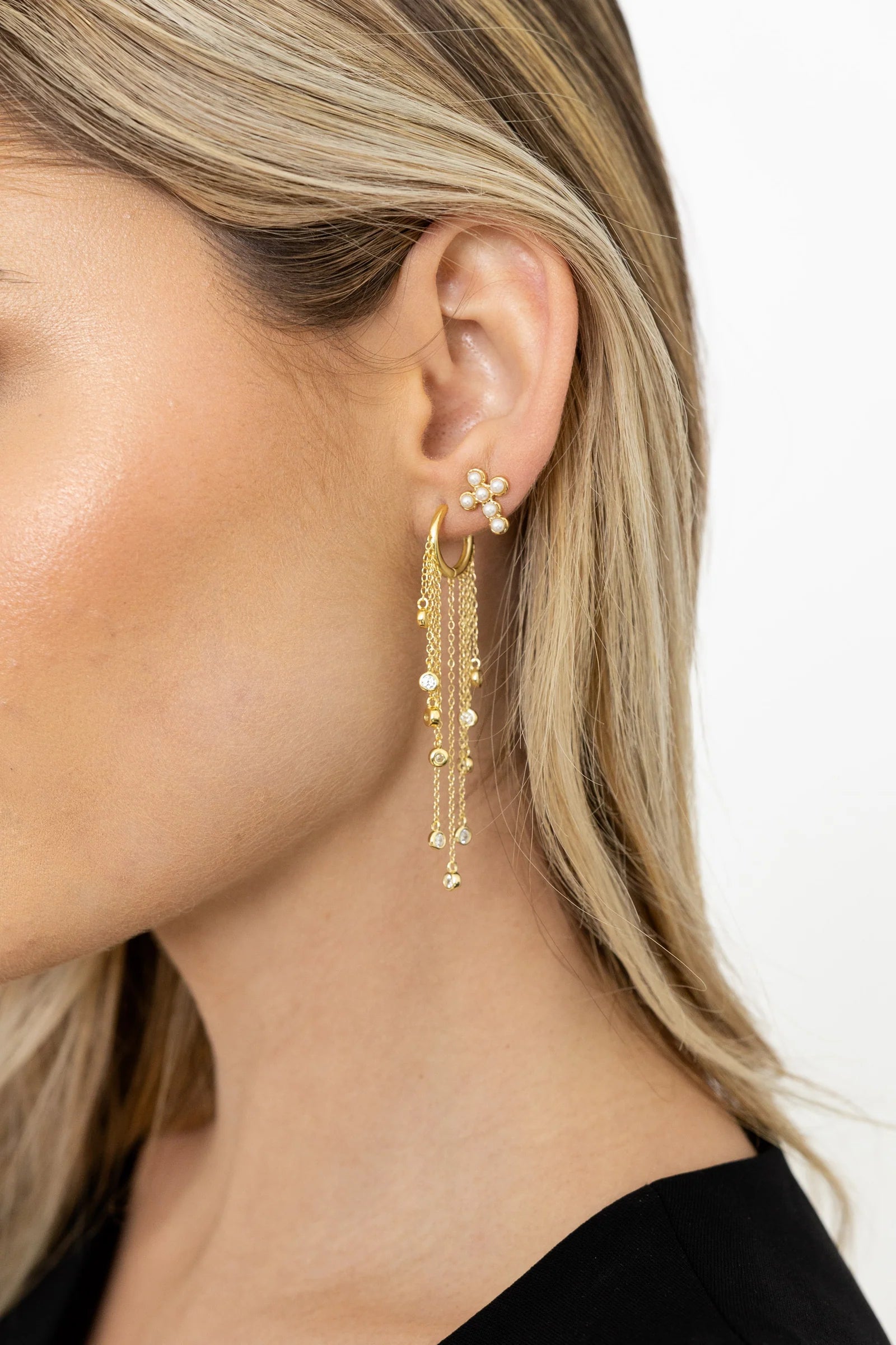 Zara dangle earrings - gold