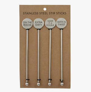 Stainless Steel Stir Sticks - Cocktails