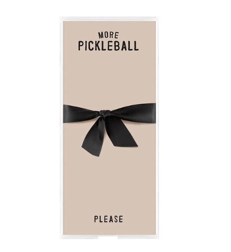 Acrylic Notepaper Tray - More Pickleball