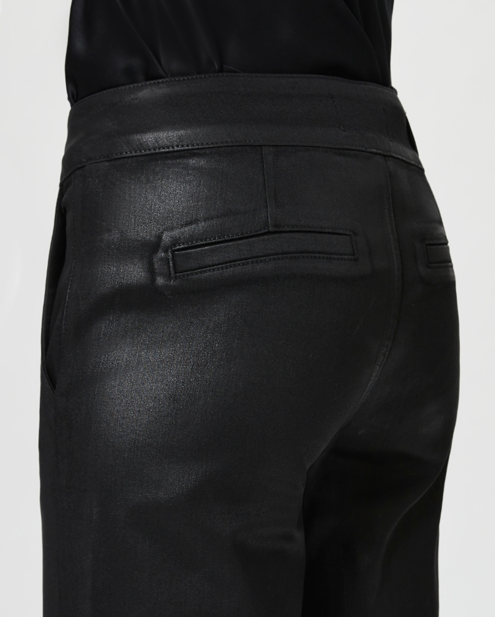 Nellie trouser - black fog luxe coating