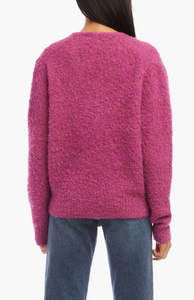 V-neck sweater - pink