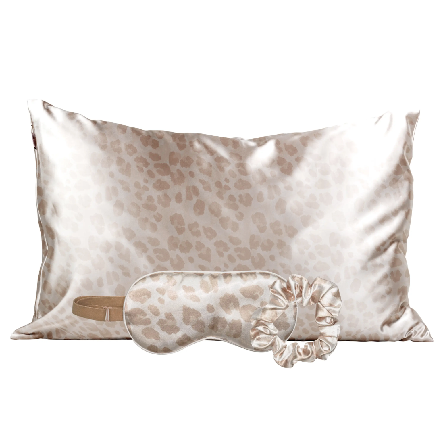 Satin sleep set - leopard