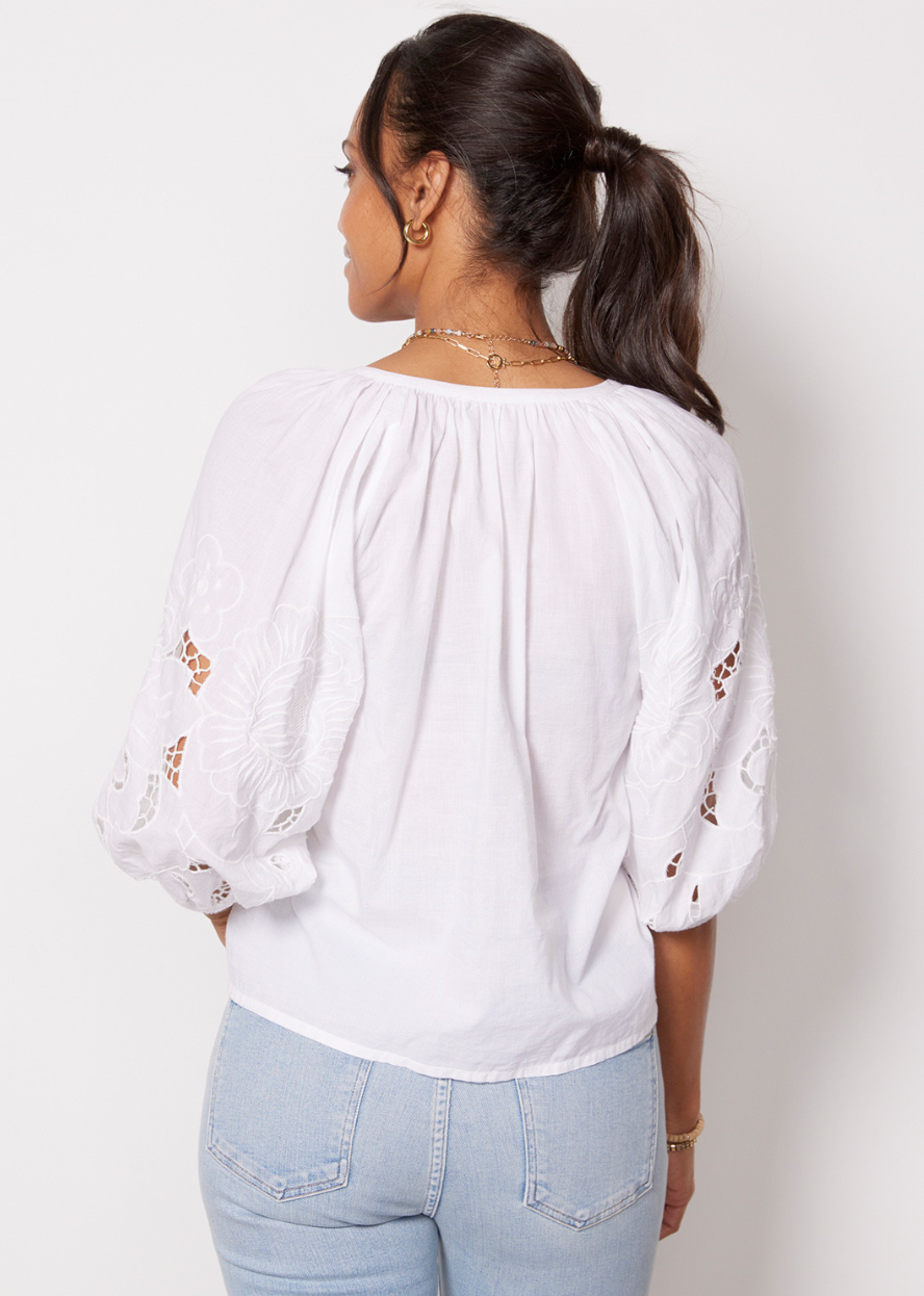 Lea blouse - bright white
