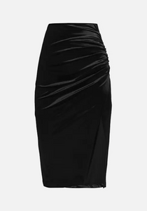 Freya velour skirt - black