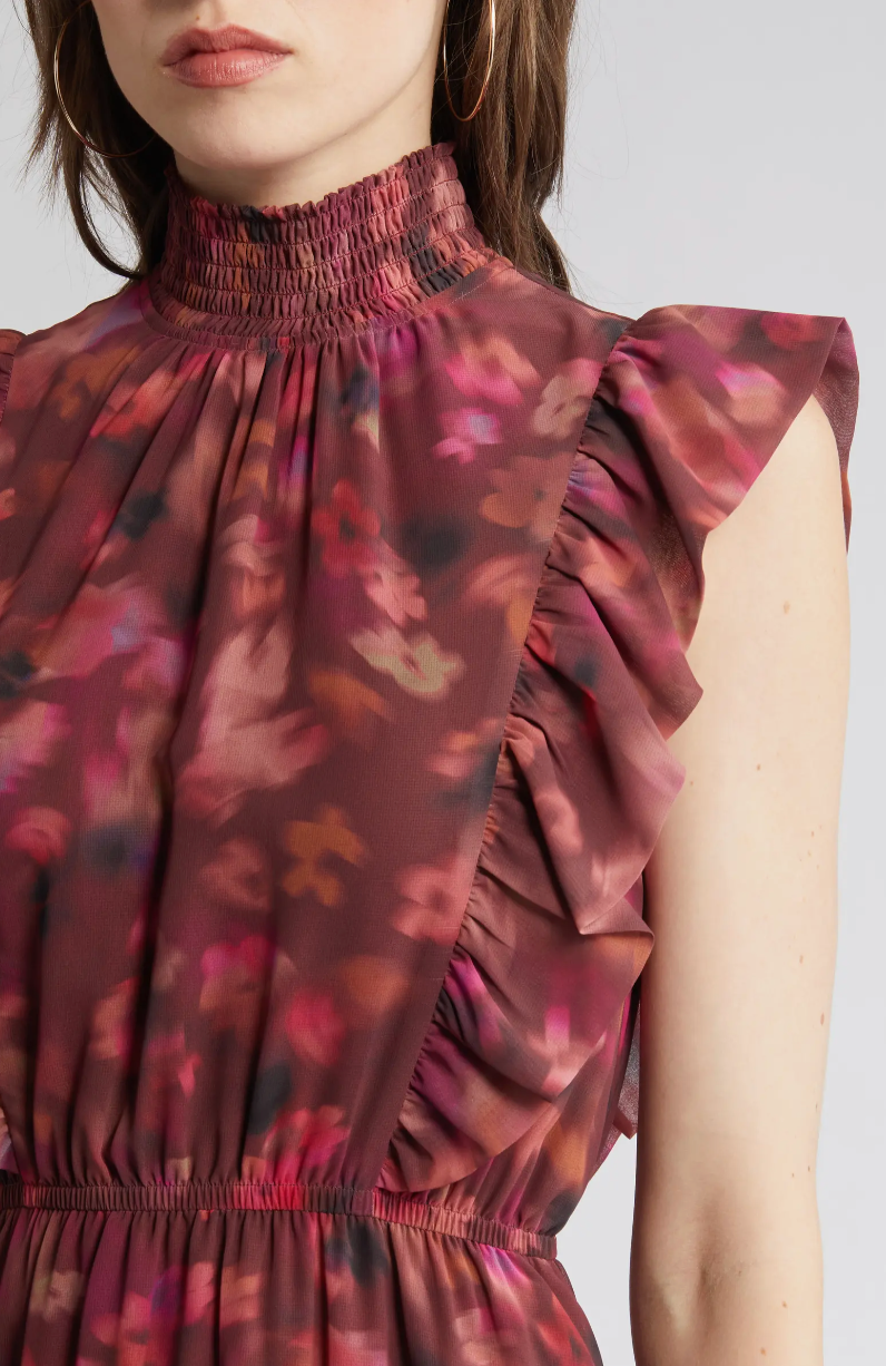 Anna dress - pink multi