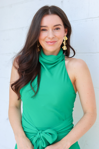 Bowden dress - dark green