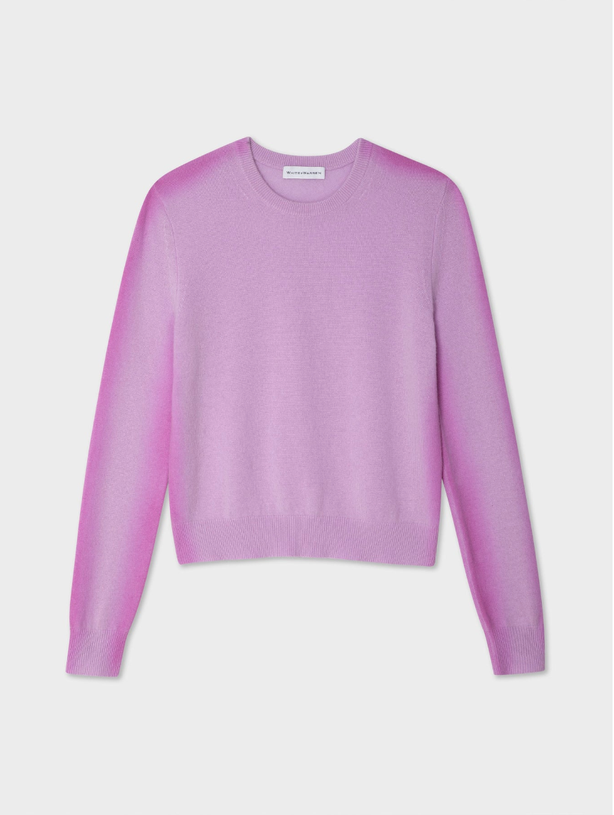 Cashmere spray paint crewneck - purple spray