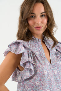Opal shirt - indigo rose