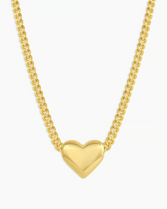 Lou heart charm necklace
