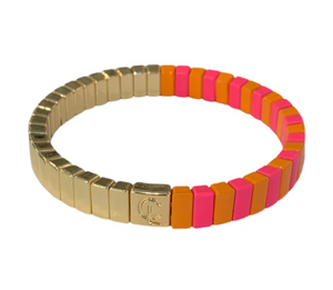 Duo bracelet - pink / orange