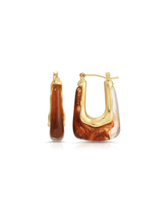 Nadia hoops - amber
