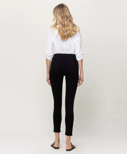 Y2849 - Mid rise ankle skinny - raven