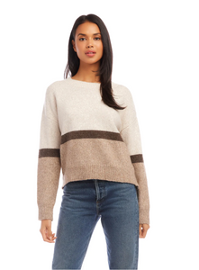 Colorblock sweater - multi color