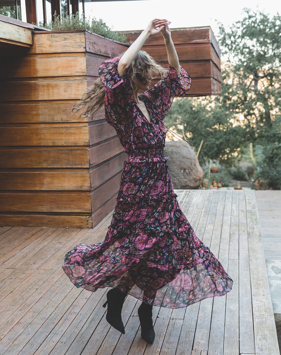 Raya ankle dress - jolie floral print