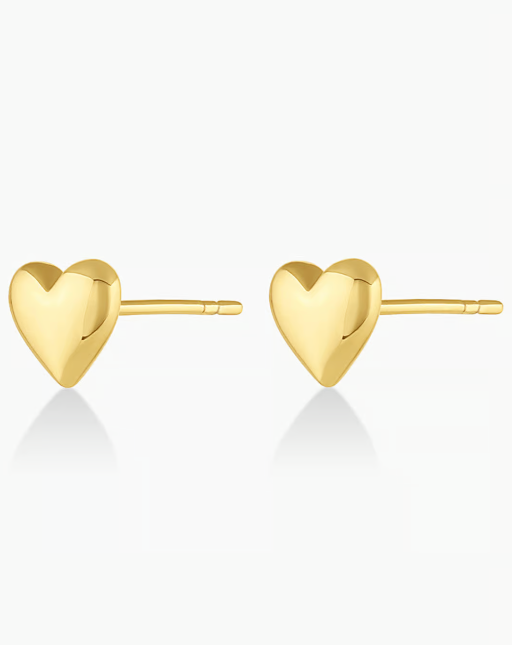 Lou heart studs - gold