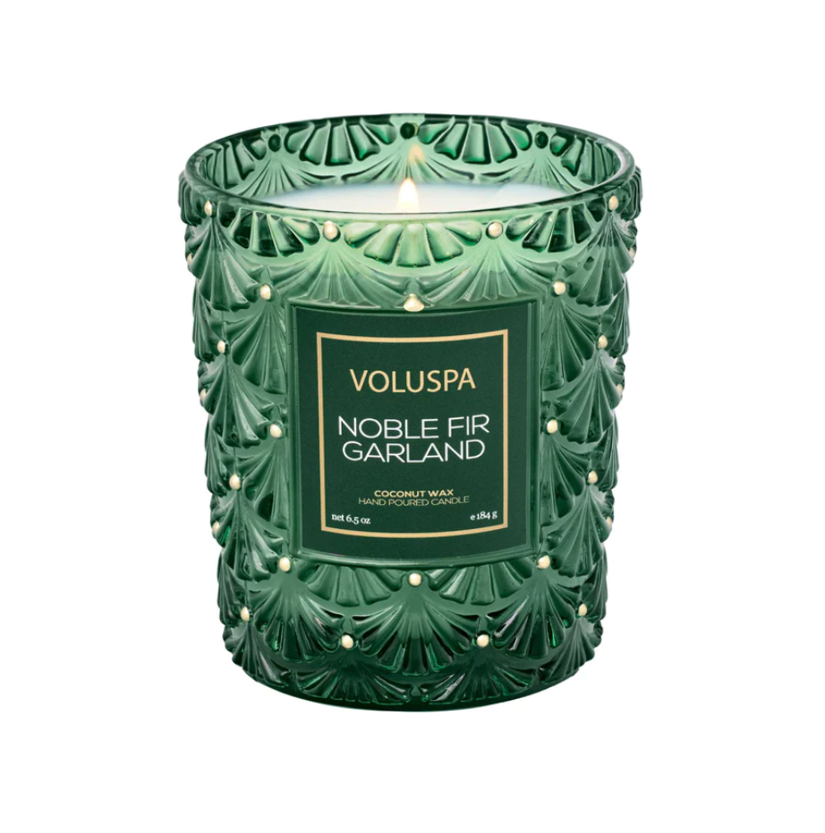 Noble Fir Garland classic candle