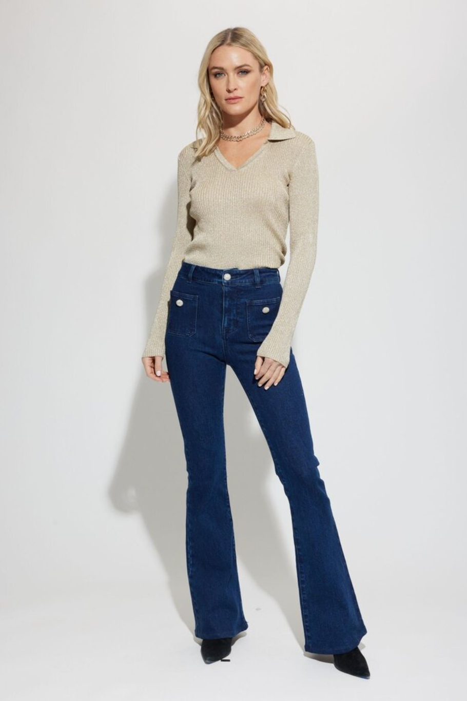 Wyatt top - pale gold